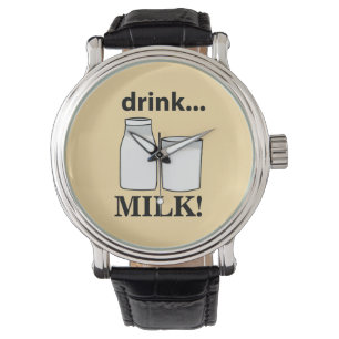 Reloj De Pulsera Leche para beber leche