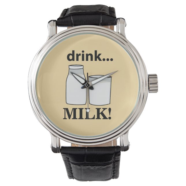 Reloj De Pulsera Leche para beber leche (Anverso)
