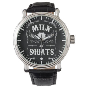 Reloj De Pulsera Leche y plazas - Motivación del "Levantamiento del