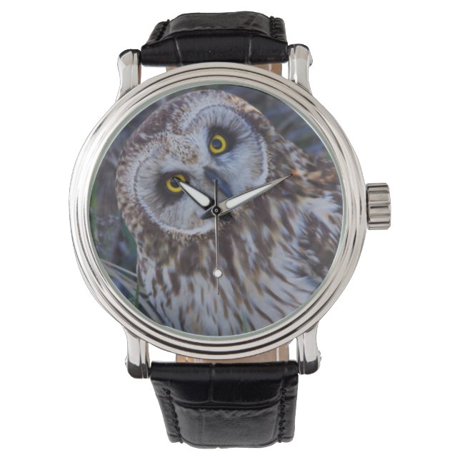 Reloj De Pulsera Lechuza de Orejas Cortas (Anverso)