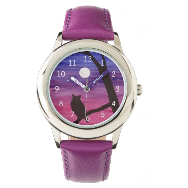 Reloj De Pulsera Lechuza Horneada (Anverso)