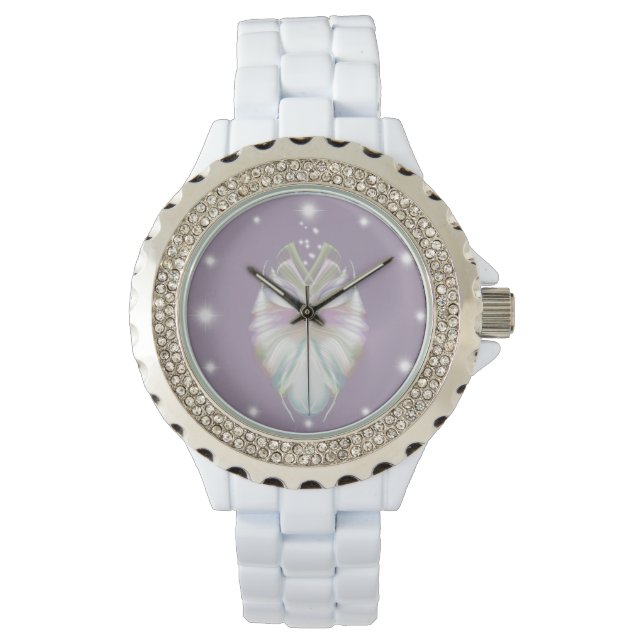 Reloj De Pulsera Lechuza Oracle Púrpura Pastel (Anverso)