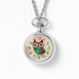 Reloj De Pulsera Lechuza Personalizado Rústica Retro