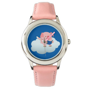 Reloj De Pulsera Lector de cerdo Personalizado en Cloud Watch