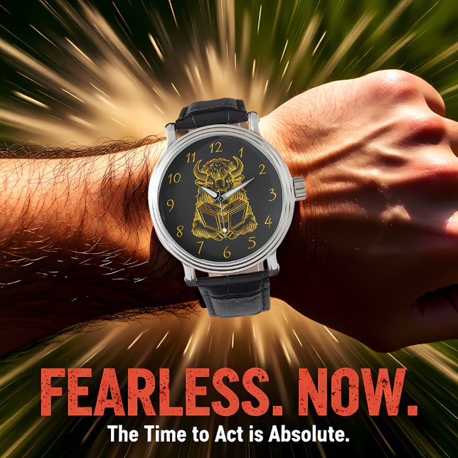 Reloj De Pulsera Leer un libro con expresión curiosa (Subido por el creador)