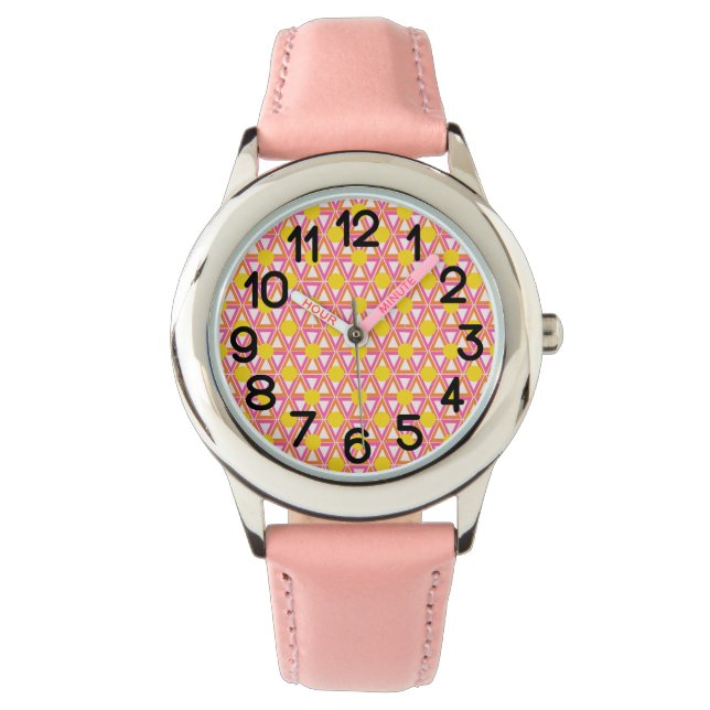 Reloj De Pulsera Lemonade rosa (Anverso)