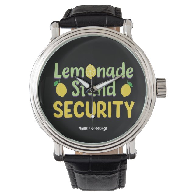 Reloj De Pulsera Lemonade Stand Security Funny Summer Citrus CEO  (Anverso)