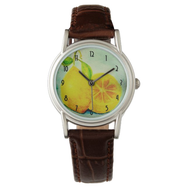 Reloj De Pulsera Lemones de estilo vintage (Anverso)