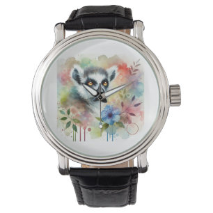 Reloj De Pulsera Lemur in Watercolor 280624AREF120 - Watercolor