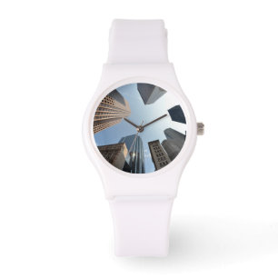 Reloj De Pulsera lente del Pescado-ojo del edificio, Boston, los