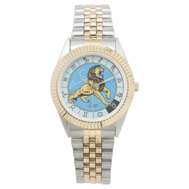 Reloj De Pulsera leo astrological zodiac sign (Anverso)