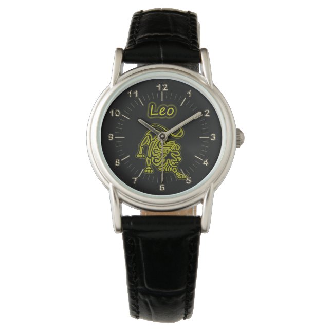 Reloj De Pulsera Leo brillante (Anverso)
