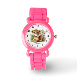 Reloj De Pulsera León de los chicas de Cuta añada nombre