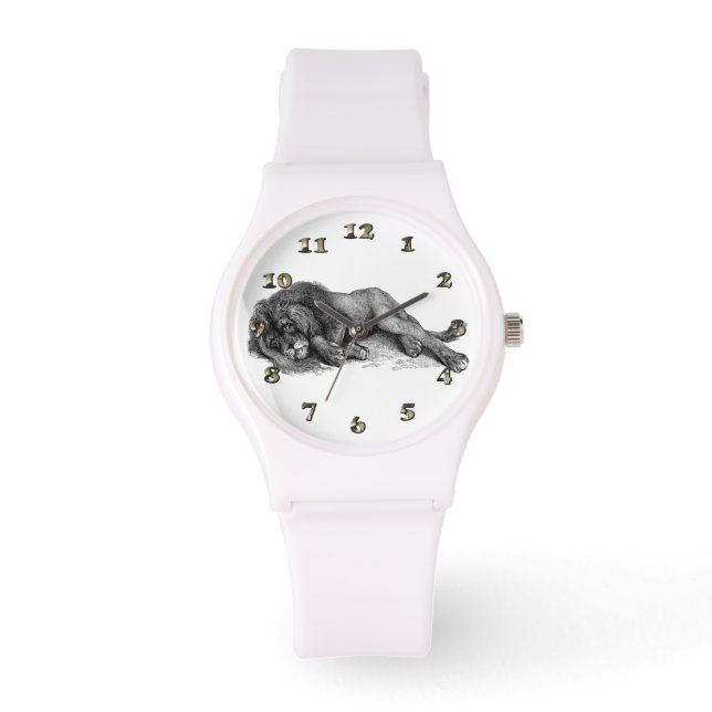 Reloj De Pulsera León en modo vector (Anverso)