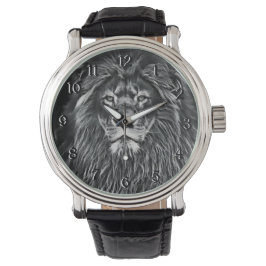Reloj De Pulsera León gris majestuoso