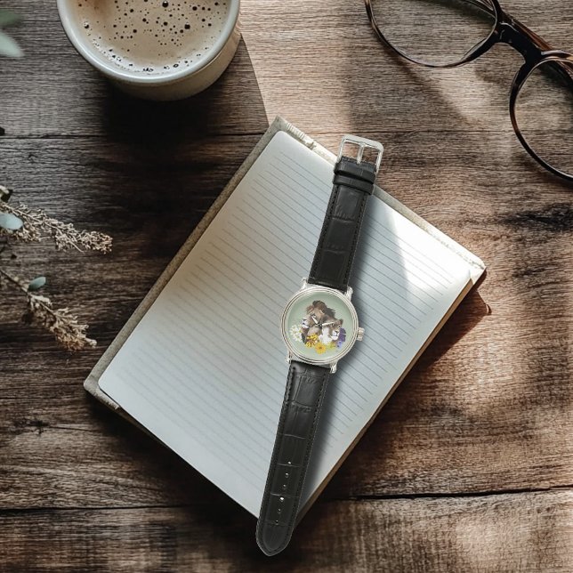 Reloj De Pulsera León Leona Floral Verde  (Subido por el creador)