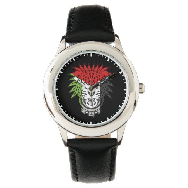Reloj De Pulsera León palestino - León FLAG palestino (Anverso)