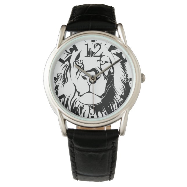 Reloj De Pulsera León Tribal 002 (Anverso)