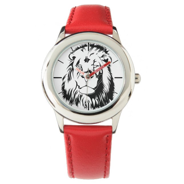 Reloj De Pulsera León Tribal 002 (Anverso)