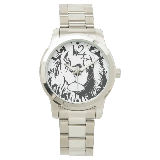 Reloj De Pulsera León Tribal 002 (Anverso)
