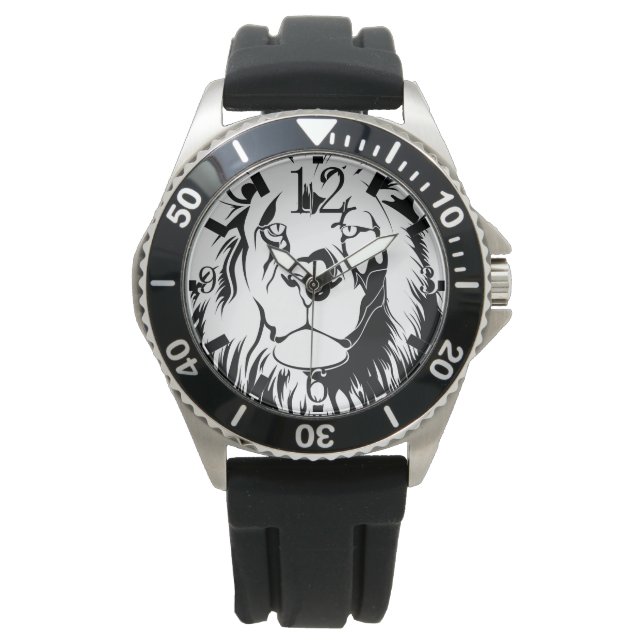 Reloj De Pulsera León Tribal 002 (Anverso)