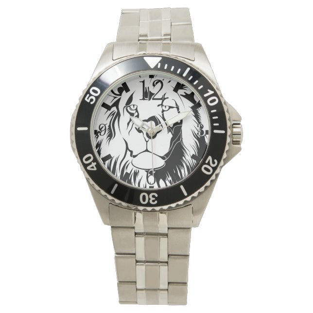 Reloj De Pulsera León Tribal 002 (Anverso)