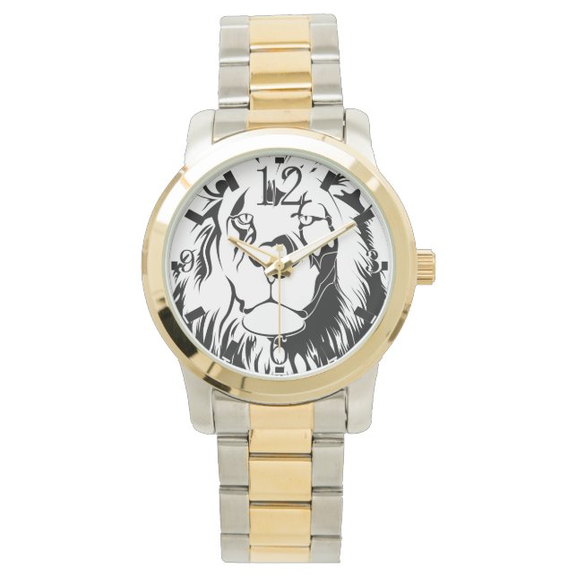 Reloj De Pulsera León Tribal 002 (Anverso)