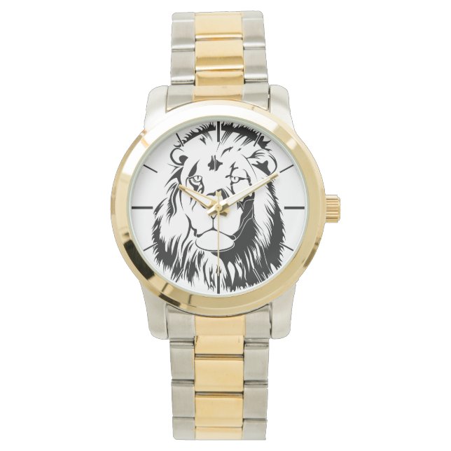 Reloj De Pulsera León Tribal 002 (Anverso)