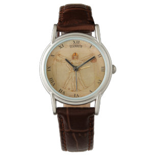 Reloj De Pulsera Leonardo Vitruvian Jugador De Béisbol