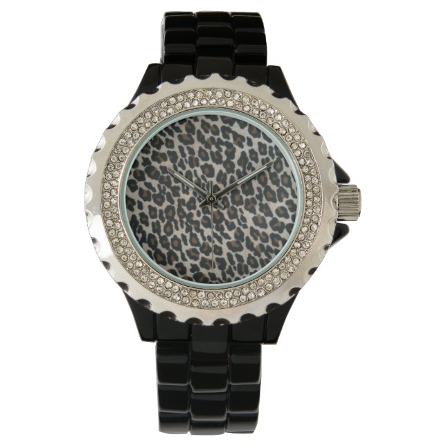 Reloj De Pulsera Leopard Wild Print (Anverso)