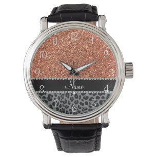 Reloj De Pulsera Leopardo anaranjado en colores pastel conocido del
