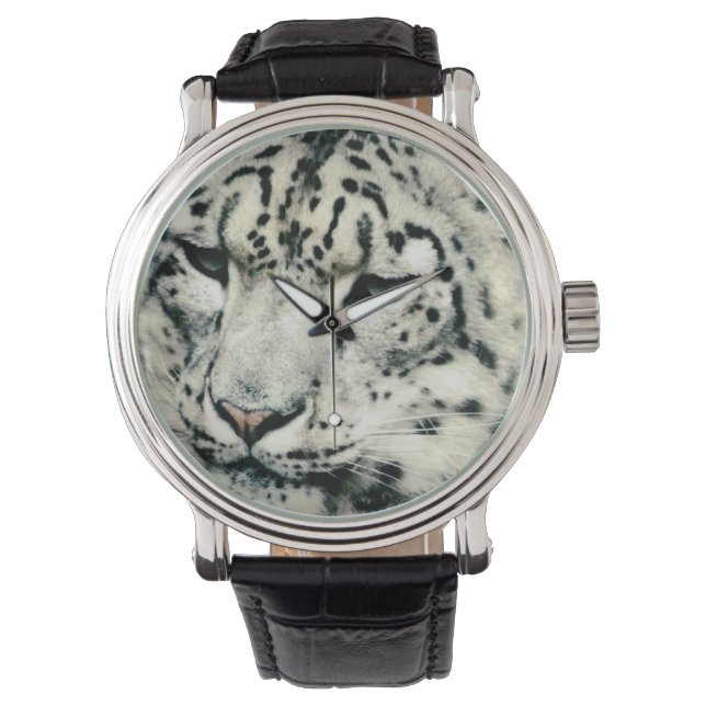 Reloj De Pulsera Leopardo de las Nieves (Anverso)