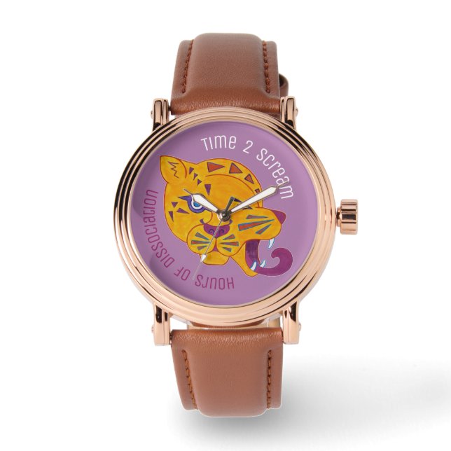 Reloj De Pulsera Leopardo de Veneno Anárquico (Anverso)