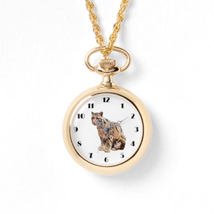 Reloj De Pulsera leopardo nublado fotografía selva gran gato animal