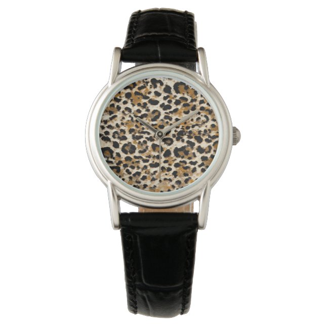 Reloj De Pulsera Leopardo pintado (Anverso)