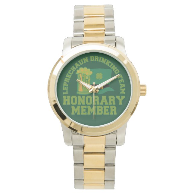 Reloj De Pulsera Leprechaun Drinking Team watts (Anverso)