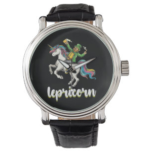 Reloj De Pulsera Lepricorn Duende Unicornio Día de San Patricio