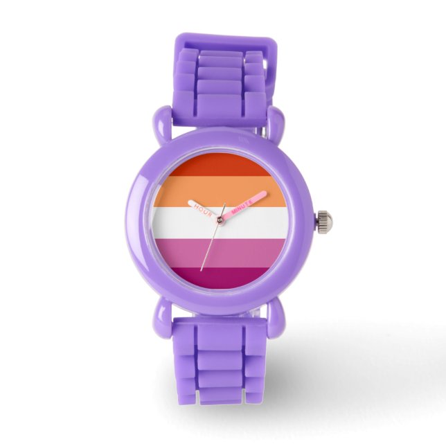 Reloj De Pulsera Lesbian Flag (Anverso)