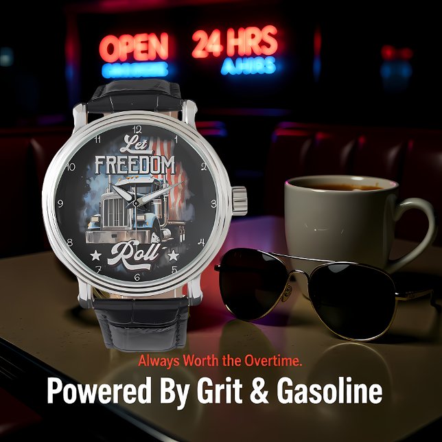 Reloj De Pulsera Let Freedom Roll: Trucking America (Subido por el creador)