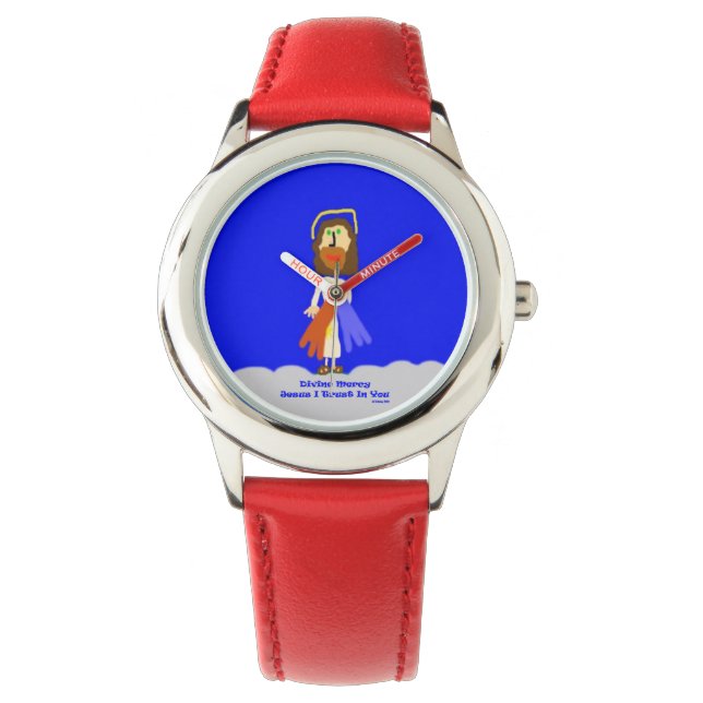 Reloj De Pulsera Letanía Lil Divine Mercy (Anverso)