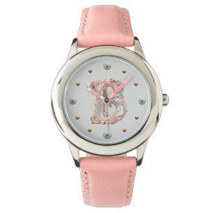 Reloj De Pulsera Letra barroca pastel B