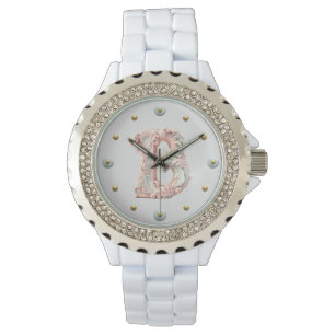 Reloj De Pulsera Letra barroca pastel B