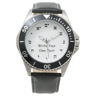 Reloj De Pulsera Letra de molde hebrea