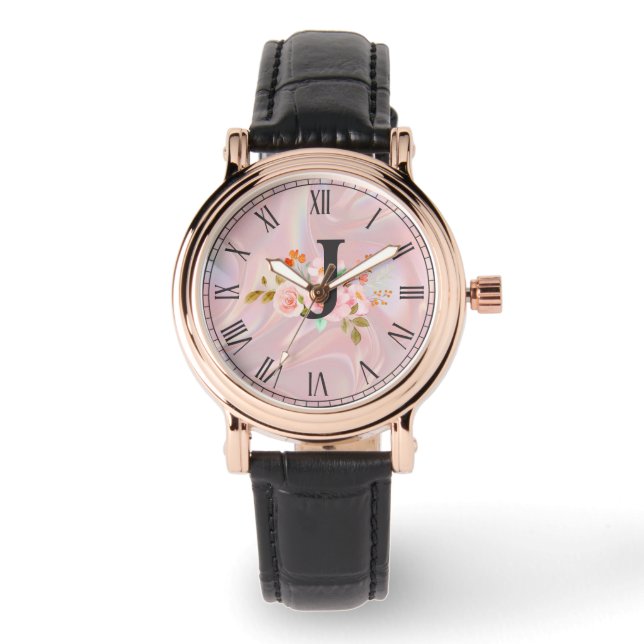Reloj De Pulsera Letra J (Anverso)