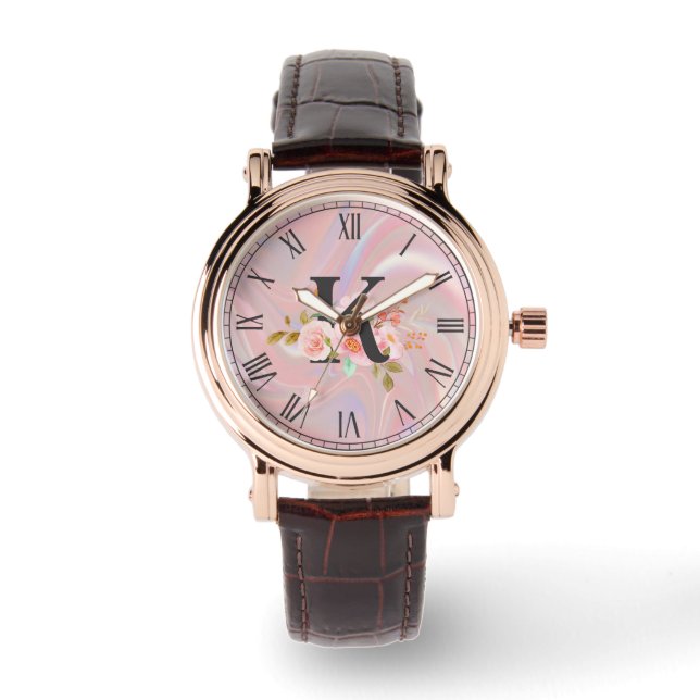 Reloj De Pulsera Letra K (Anverso)