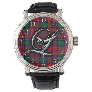 Reloj De Pulsera Letra L tartán de Lindsay Lindsey del clan del
