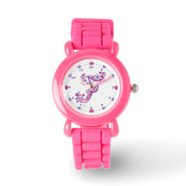 Reloj De Pulsera Letra monograma F doodle corazón chica ver