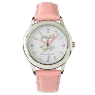 Reloj De Pulsera Letra monograma I nombre personalizado del corazón