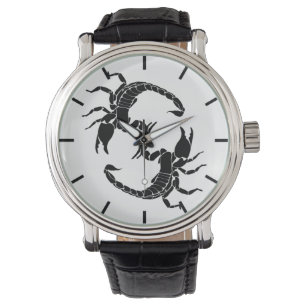 Reloj De Pulsera Letra negra y blanca S - Dos Scorpions