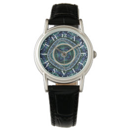 Reloj De Pulsera Letra personalizada Dial Julian Fractal Mandala
